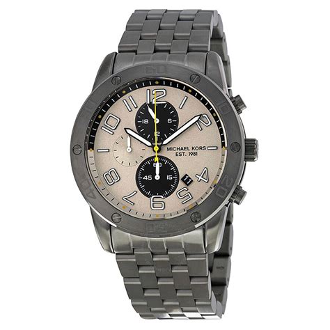 michael kors mercer gunmetal watch